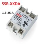 Rele de Estado Solido Monofasico de 1.5-25 A, Entrada 3-32VDC y Salida 24-380VAC, SSR-XXDA