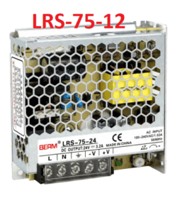 Fuente de Alimentacion Conmutada con Entrada AC220V, Salida 12VDC, 6A, LRS-75-12