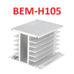 Radiador de Aluminio para Reles de Estado Solido Trifasico, BEM-H105