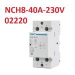 Contactor Modular Doble 2NC, con Bobina a 230V/40A, NCH8-40A-230V 02220