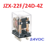 Rele de 14 Pines con 4NA/4NC, Voltaje de bobina 24V, JZX-22F/24D-4Z