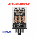 Rele de 11 Pines con 3NA/3NC, Voltaje de bobina 24V, JTX-3C-DC24V