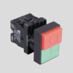 Pulsador Doble de Encendido y Apagado HB2-EL8X25, 1NA+ 1NC
