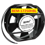 Ventilador Industrial BEM-17250HBL, Voltaje 220VAC/240VAC, Corriente 0.22A, Tamaño 172*150*50 mm