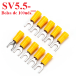 Terminal Palca Preaislado de 100uds. Amarillo 4~6mm², SV5.5 TOSUN