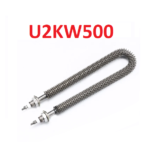 Resistencia Electrica con Aletas para Aire Tipo U, Consumo de 2KW a 220VAC, U2KW500