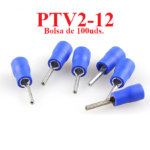 Terminal Punta Solida Preaislado de 100uds. Azul 1.5~2.5mm², PTV2-12