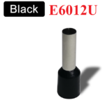 Terminal Punta Tubular Pin Preaislado Negro 6.3mm², E6012U