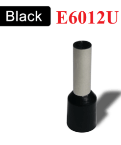 Terminal Punta Tubular Pin Preaislado Negro 6.3mm², E6012U
