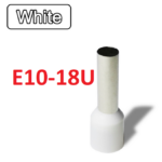 Terminal Punta Tubular Pin Preaislado Blanco 10mm², E10-18U