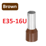 Terminal Punta Tubular Pin Preaislado Cafe 35mm², E35-16U