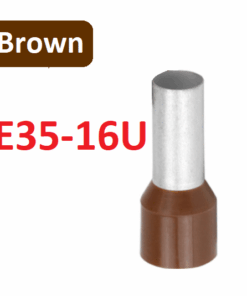 Terminal Punta Tubular Pin Preaislado Cafe 35mm², E35-16U