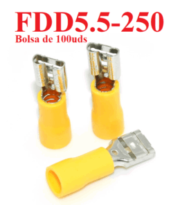 Terminal Hembra Preaislado de 100 uds. Amarillo 4~6mm², FDD5.5-250