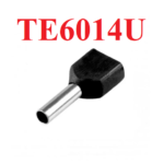Terminal Punta Tubular Pin Preaislado Negro 2x6mm², TE6014U