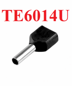 Terminal Punta Tubular Pin Preaislado Negro 2x6mm², TE6014U
