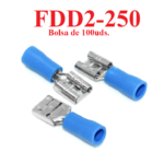 Terminal Hembra Preaislado de 100 uds. Azul 1.5~2.5mm², FDD2-250
