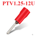 Terminal Punta Solida Preaislado Pin Rojo 0.5~1.5mm², PTV1.25-12U,TOSUN