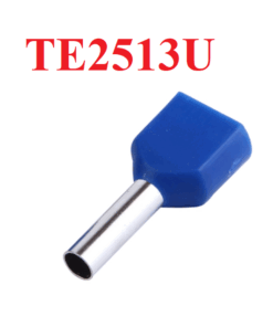 Terminal Punta Tubular Pin Preaislado Azul 2x2.5mm², TE2513U
