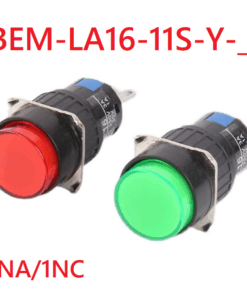 Interruptor de Boton de Autobloqueo de 16mm, BEM-LA16-11S-Y-_