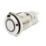 Interruptor de Boton con Auto Enclave tipo Luminoso 16mm, 1NA~1NC, BEM-16-11DS-_