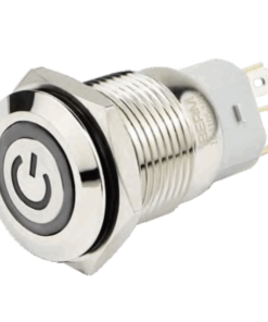 Interruptor de Boton con Auto Enclave tipo Luminoso 16mm, 1NA~1NC, BEM-16-11DS-_-ON/OFF