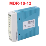 Fuente de Alimentacion Conmutada Tipo Riel con Entrada AC220V, Salida 12VDC, 0.84A, MDR-10-12