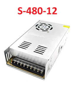 Fuente de Alimentacion Conmutada, Entrada 220VAC, Salida 12VDC 40A, S-480-12