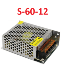 Fuente de Alimentacion Conmutada, Entrada 220VAC, Salida 12VDC 5A, S-60-12