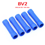Conector Empalme en Tubo Aislado Azul de 1.5 - 2.5MM2, BV2