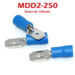 Terminal Macho Preaislado Azul de 1.5-2.5MM2, MDD2-250