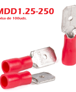 Terminal Macho Preaislado Rojo de 0.5-1.5MM2 TOSUN, MDD1.25-250