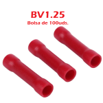 Conector Empalme en Tubo Aislado Rojo de 0.5 - 1.5MM2, BV1.25