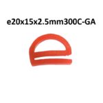 Burlete o Junta de Silicona de Alta Temperatura para Puertas de Hornos 300ºC, e20x15x2.5mm300C-GA