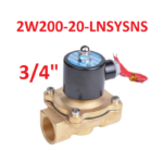 3/4" Electrovalvula Para Gas, Agua, Aceite y Aire, 2W200-20-BLW