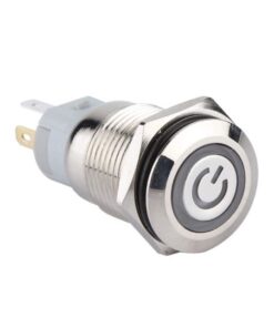 Boton Pulsador Metalico de 16mm con Logo Iluminado, BEM-16-11D-AS-_