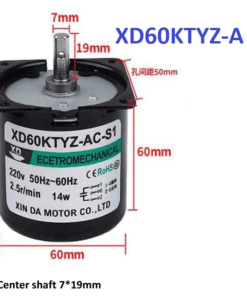 Motor Sincrono 14W AC220V, XD60KTYZ-A-_