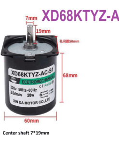 Motor Sincrono 28W AC220V, XD68KTYZ-A-_