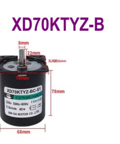 Motor Sincrono 40W AC220V, XD70KTYZ-B-_