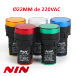 Lampara Piloto Ø22MM de 220VAC