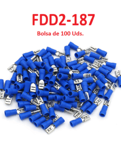 Terminales Aislados  de Desconexion Tipo Hembra, FDD2-187