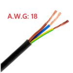 Cable de Cobre Flexible Triple y Aislado (3X1mm2), SILPP3X1
