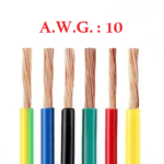 Cable Flexible de Cobre Aislado 6mm2 (AWG 10),  SILF6_