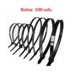 Precinto de Plastico Negro de 100u TOSUN,  _X___