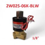 1/8" Electrovalvula Para Gas, Agua, Aceite y Aire Normalmente Abierto (NO), 2W025-06K-BLW