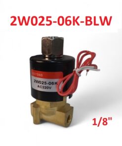 1/8" Electrovalvula Para Gas, Agua, Aceite y Aire Normalmente Abierto (NO), 2W025-06K-BLW