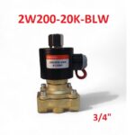 3/4" Electrovalvula Para Gas, Agua, Aceite y Aire Normalmente Abierto (NO), 2W200-20K-BLW