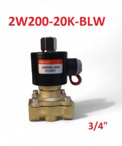 3/4" Electrovalvula Para Gas, Agua, Aceite y Aire Normalmente Abierto (NO), 2W200-20K-BLW