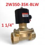 1 1/4" Electrovalvula Para Gas, Agua, Aceite y Aire Normalmente Abierto (NO), 2W350-35K-BLW