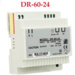 Fuente de Alimentacion Conmutada Tipo Riel con Entrada AC220V, Salida 24VDC, 2.5A, DR-60-24