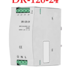 Fuente de Alimentacion Conmutada Tipo Riel con Entrada AC220V, Salida 24VDC, 5A, DR-120-24